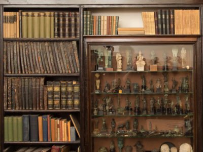 Interior view of Freud's library