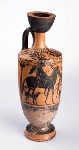 Athenian Black-figured Lekythos, Greek, Archaic Period