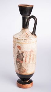 Athenian White-ground Lekythos, Greek, Classical Period