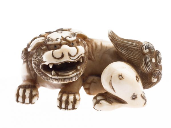 Netsuke in the form of a Shishi, Japanese, Edo Period