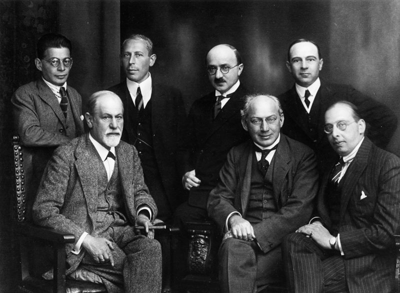 Image of Sigmund Freud, Otto Rank, Karl Abraham, Max Eitington, Ernest Jo