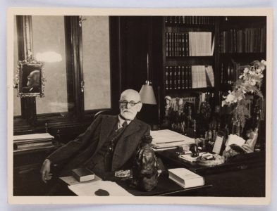 Sigmund Freud in his study in Berggasse 19, Vienna, 1938 © Freud Museum London