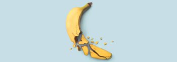 A broken banana