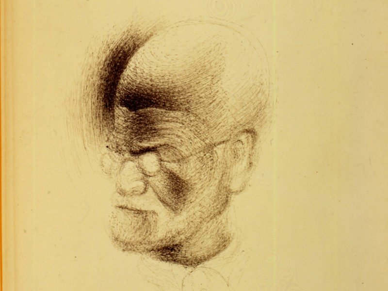 Sketch of Sigmund Freud by Salvador Dalí