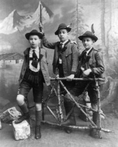 Ernst, Jean Martin and Oliver Freud c1900