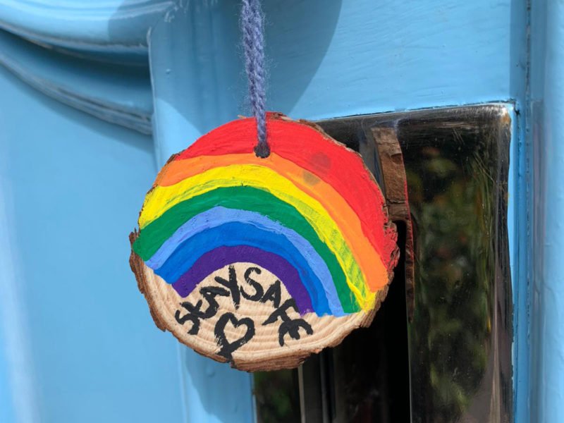 Freud Museum Front Door Rainbow