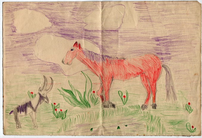 Lucian Freud childhood drawing