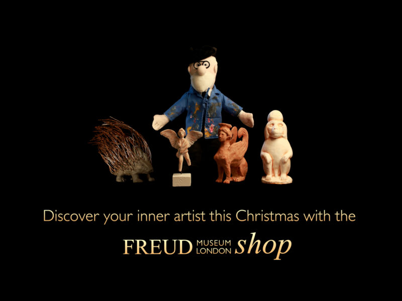 Freud Museum Shop Christmas Ad 2022. Discover your inner artist this Christmas with the Freud Museum Shop