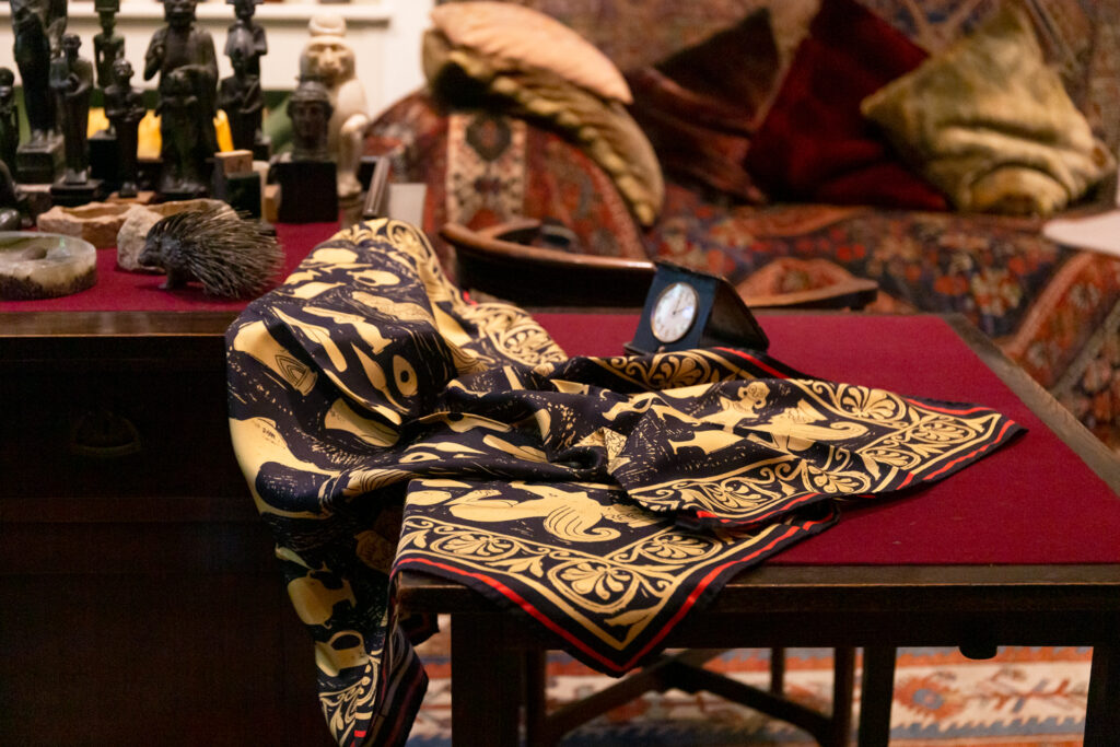 Spotlight on the Creators: Rory Hutton - Freud's Study Silk Scarf on Freud's Desk