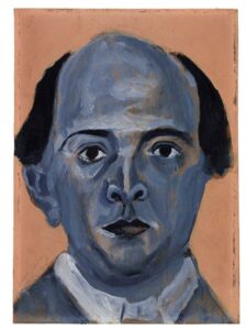Blue Self-Portrait Arnold Shoenberg