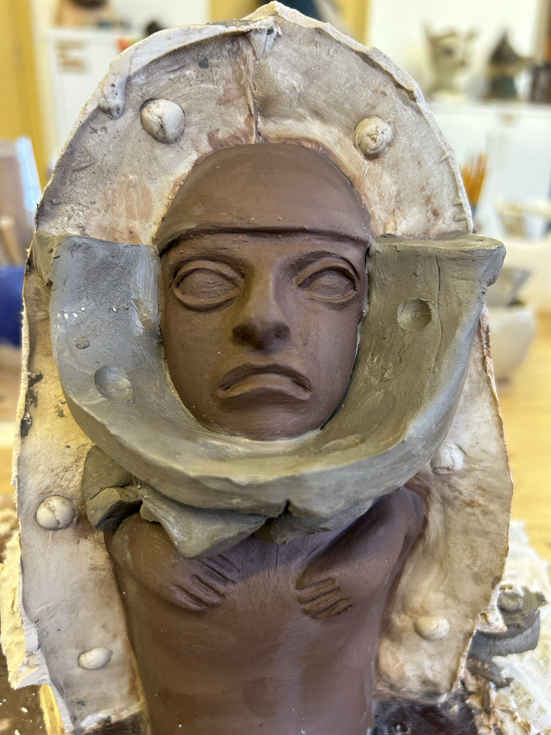 Making the Mould. Photo by Martha