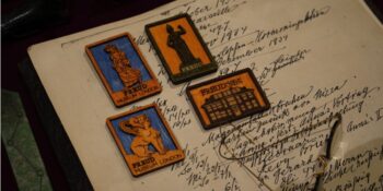 Freud Museum Fridge Magnets on Freud's Desk